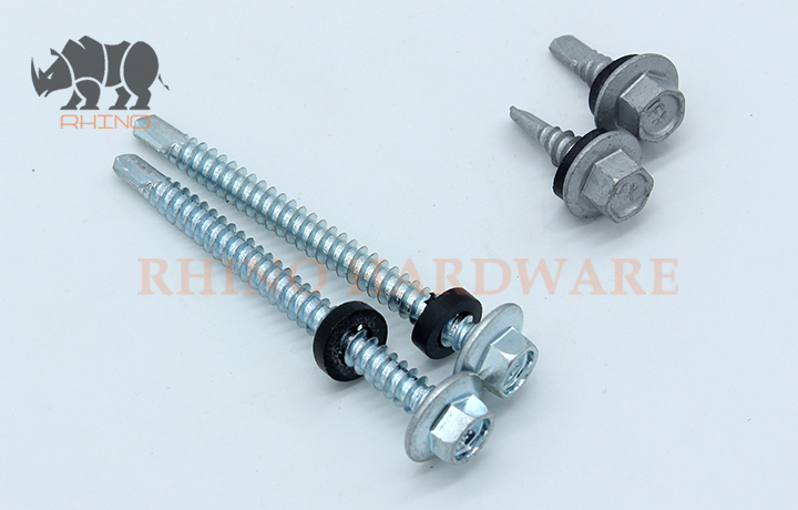 Hex Flange Self Drilling Screw With EPDM Washer